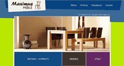 Desktop Screenshot of maximusmeble.pl