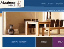 Tablet Screenshot of maximusmeble.pl